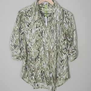 Larsen Gray Longsleeve Button Down Blouse